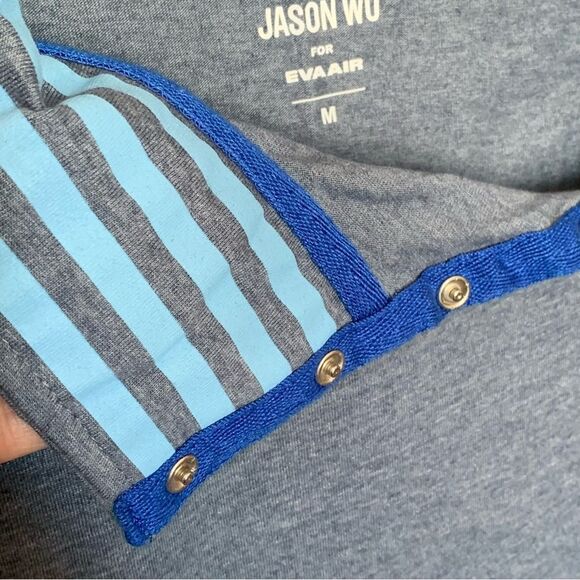 Jason Wu for Eva Air Unisex Loungewear Top in Heathered Blue - Size Medium - Picture 8 of 9